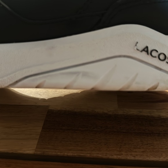 Lacoste | Men’s Game Advanced Luxe Leather & Synthetic Sneakers | Size 9.5 - Picture 7 of 12